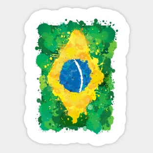 brazilian flag Sticker